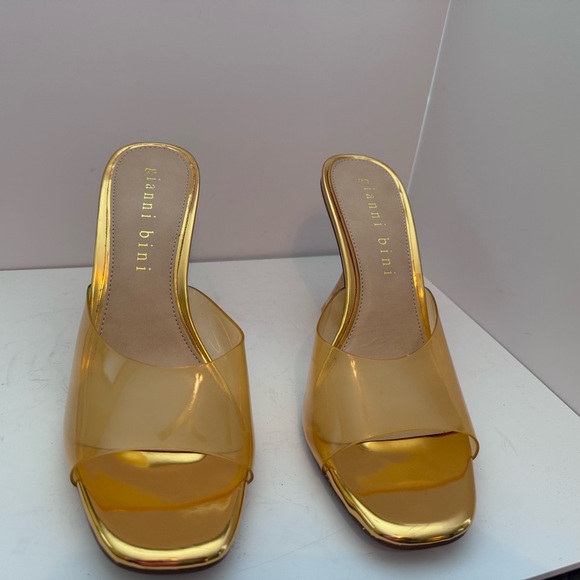 Giani Bini, size 12, gold dust clear heel. - Picture 4 of 8
